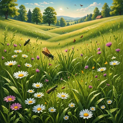 Кузнечики: Трава, Песня и Тайны Летнего Поля